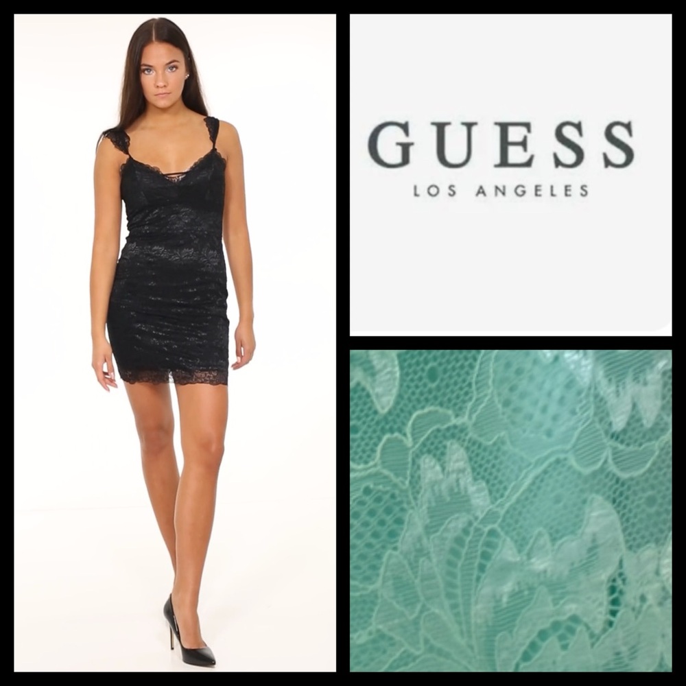 NWT Guess Mint To Be Lace Mitzi Dress